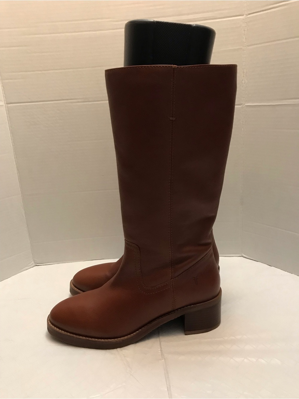 Frye Women's Tall Leather Riding Boots in Chestnut - Picture 2 of 16